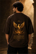 Bhagavad Gita Phoenix Graphic Oversized T-Shirt – Premium Streetwear