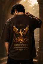 Bhagavad Gita Phoenix Graphic Oversized T-Shirt – Premium Streetwear