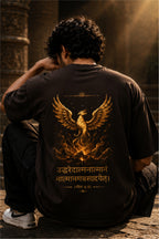 Bhagavad Gita Phoenix Graphic Oversized T-Shirt – Premium Streetwear