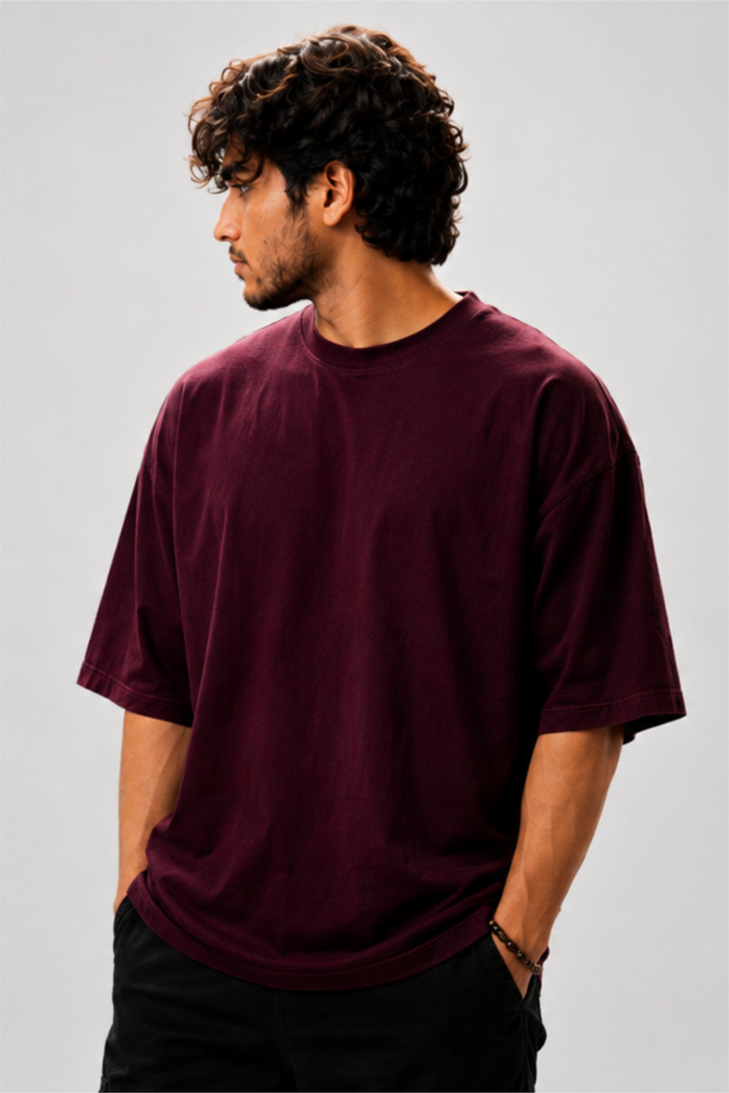 Bhagavad Gita Yada Yada Hi Dharmasya Oversized T-Shirt | Fabrixa