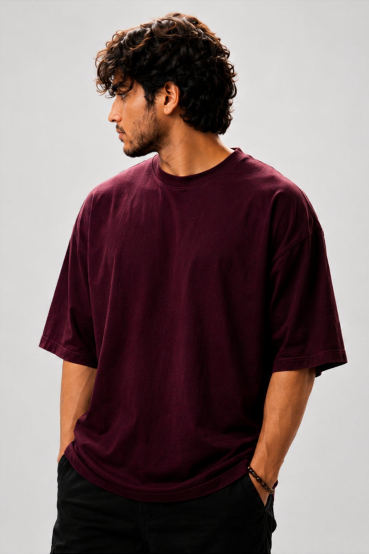 Bhagavad Gita Yada Yada Hi Dharmasya Oversized T-Shirt | Fabrixa