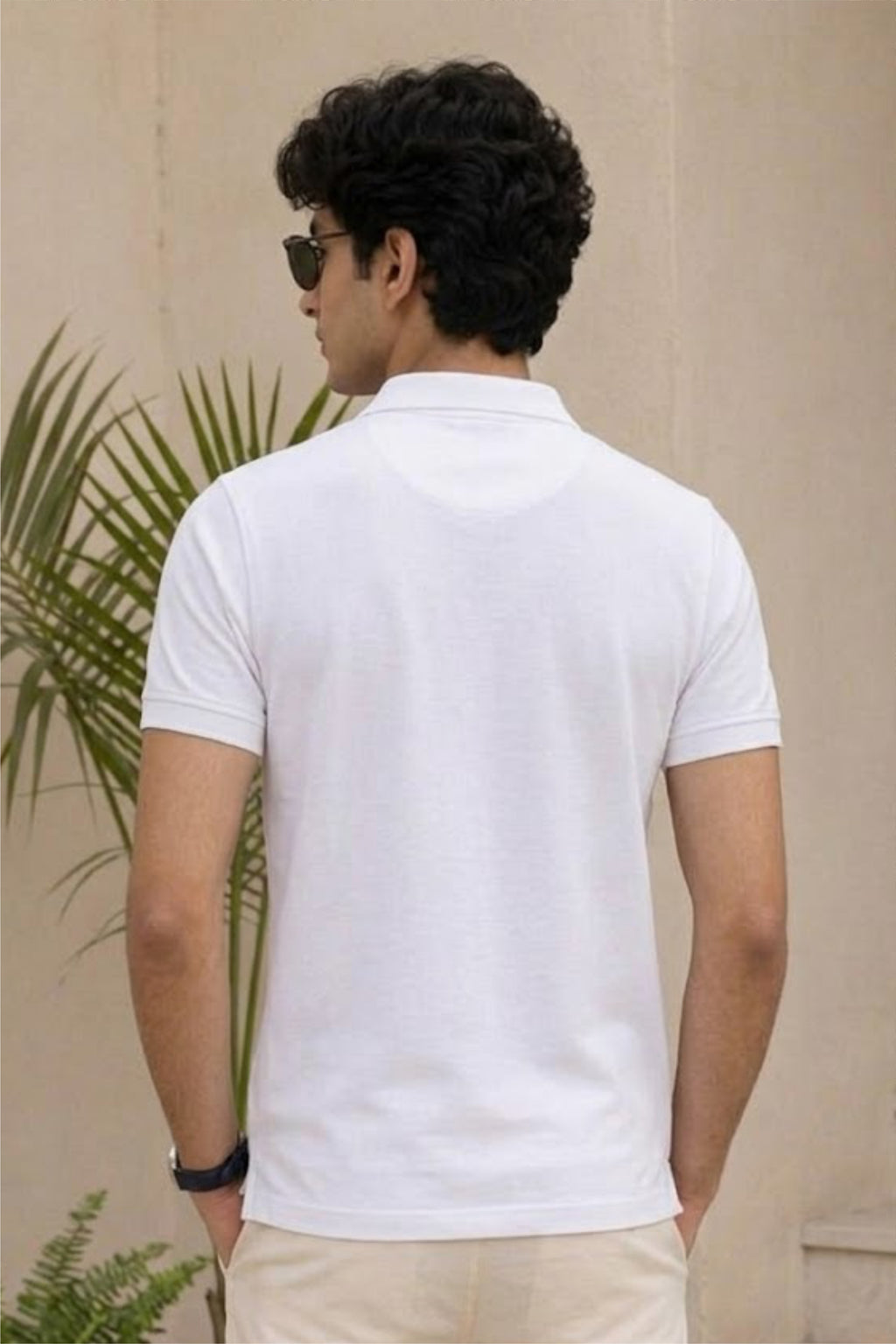 Fabrixa Sailboat Logo White Polo T-Shirt