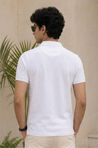 Fabrixa Sailboat Logo White Polo T-Shirt