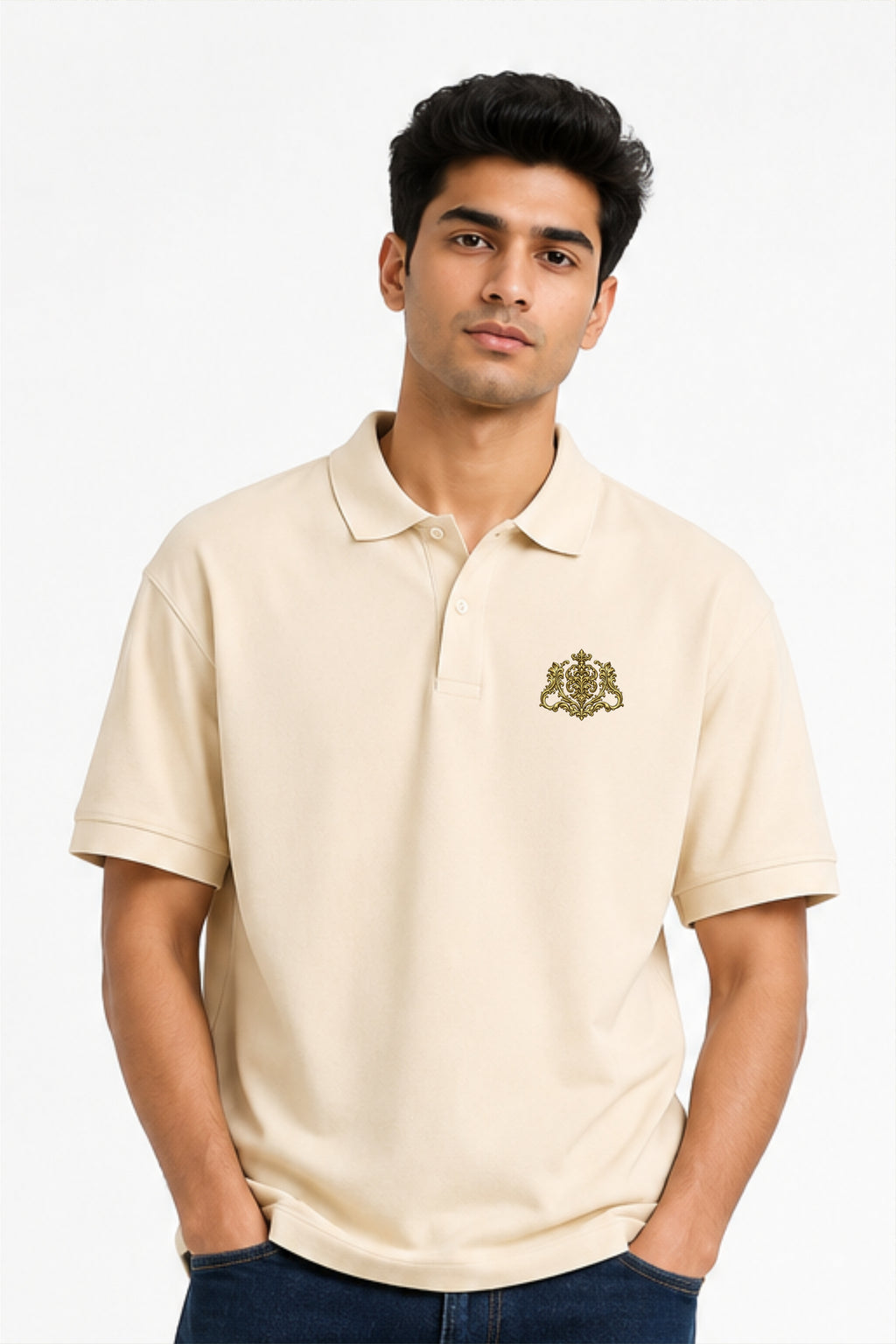 Fabrixa Store Premium Beige Polo T-Shirt for Men