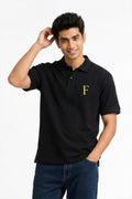 Fabrixa Store F Premium Black Polo T-Shirt for Men