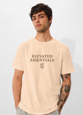 Fabrixa Premium Oversized Beige T-Shirt for Men