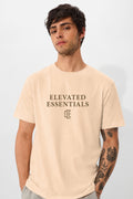 Fabrixa Premium Oversized Beige T-Shirt for Men