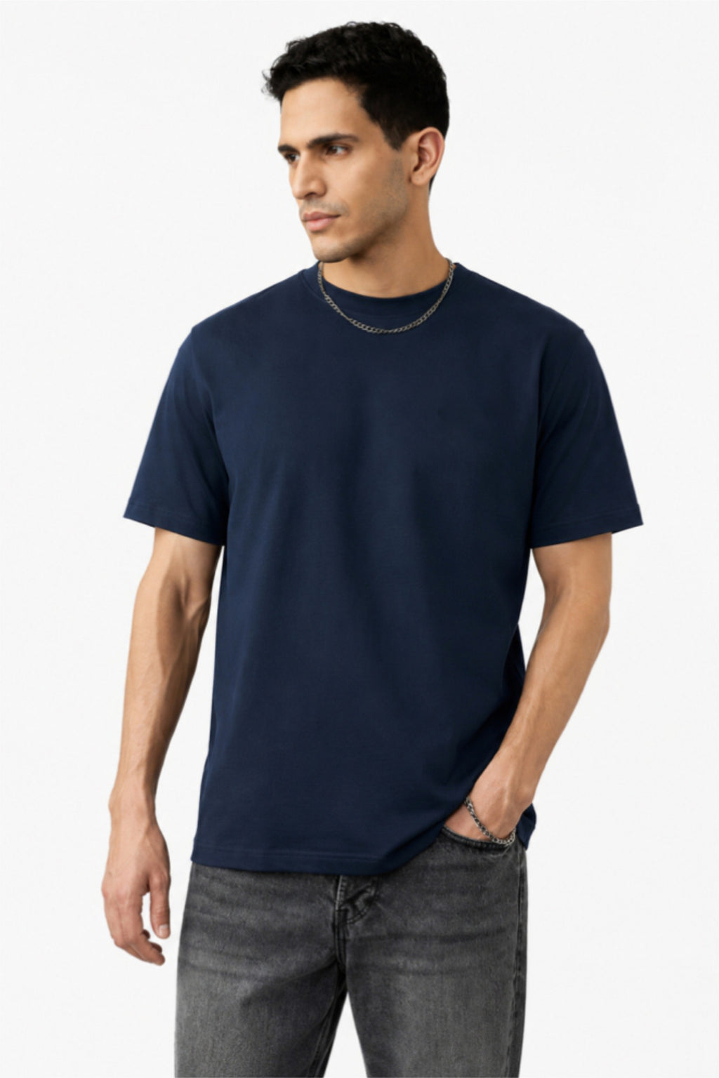 Fabrixa Store Round Neck Gojo Satour Anime Graphic T-Shirt