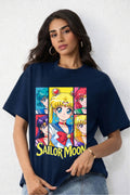 Sailor Moon Anime Girls Oversized T-Shirt for Women