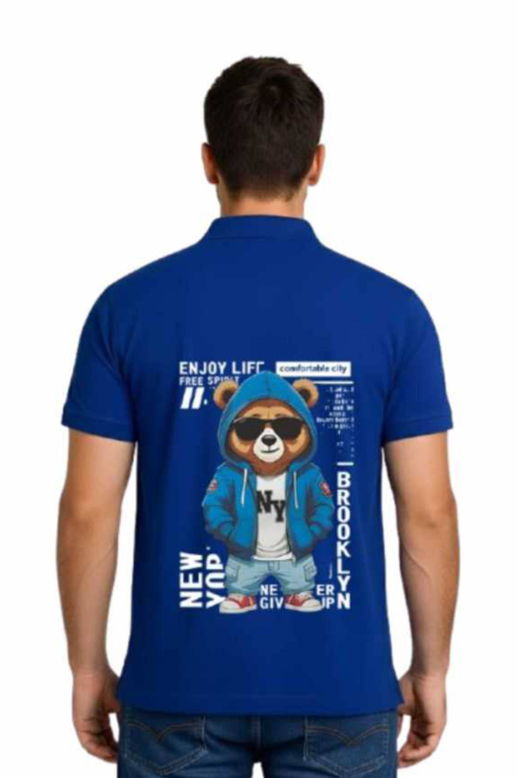 Streetwear Graphic Design Polo T-Shirt for Men