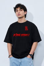 RCB Virat Kohli Inspired Back Print Sports Oversized T-Shirt for Men