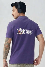 One Piece Anime Graphic Polo T-Shirt for Men