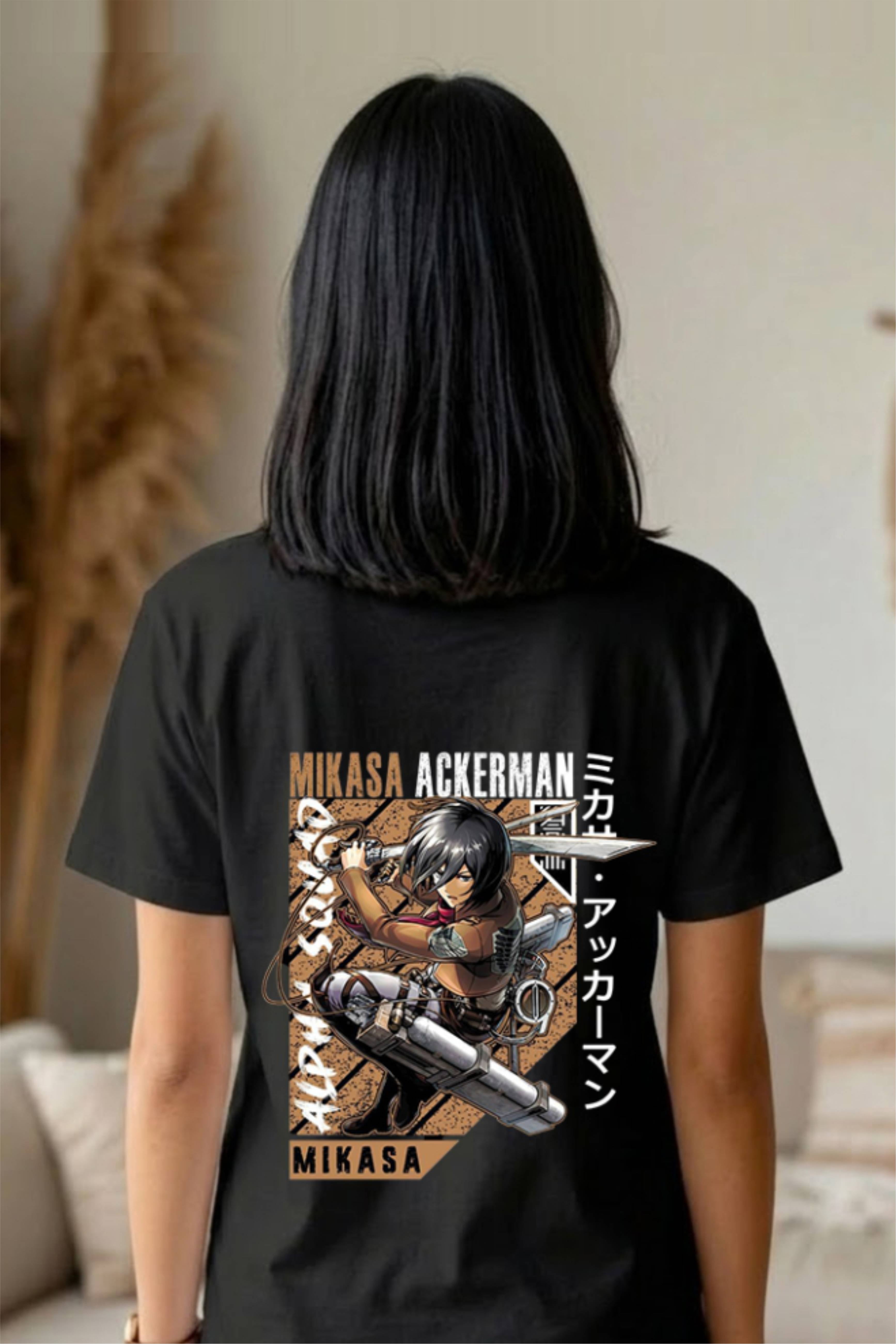 Mikasa Ackerman Anime Girls T-Shirt