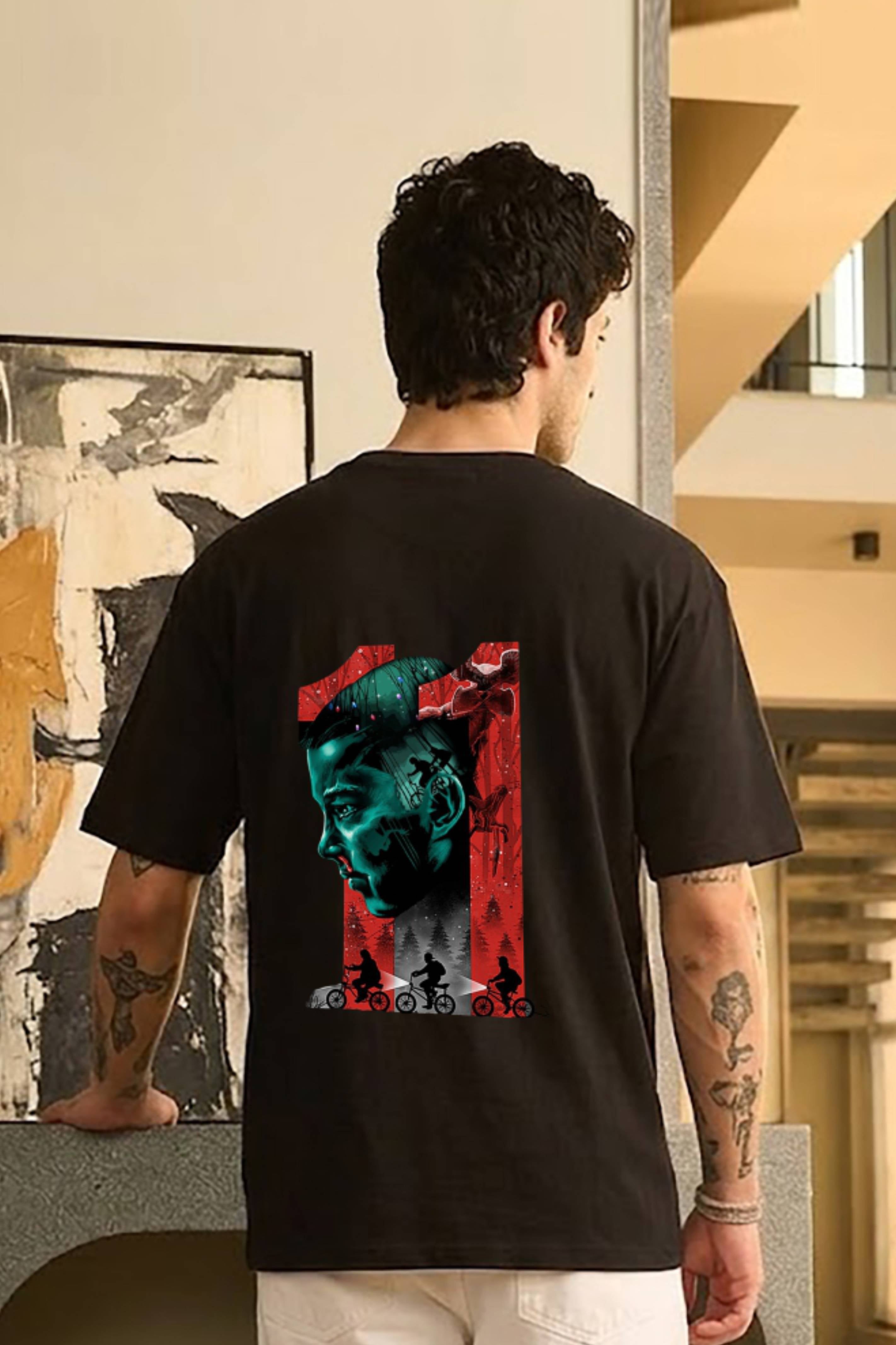 Stranger Things Inspired Graphic oversized T-Shirt for Men