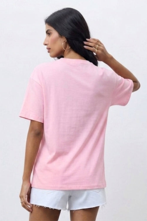 BTS Series Girls Pink Graphic T-Shirt