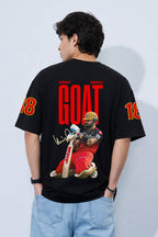 RCB Virat Kohli Inspired Back Print Sports Oversized T-Shirt for Men