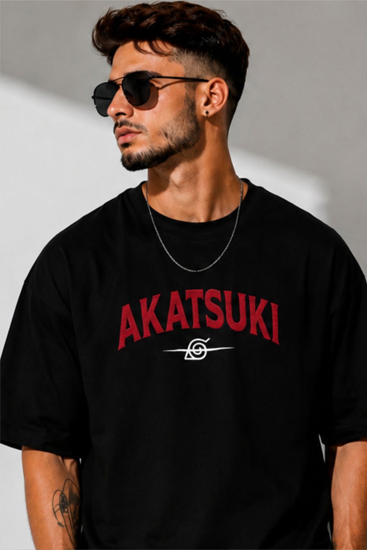 Akatsuki Anime Oversized T-Shirt for Men FABRIXA