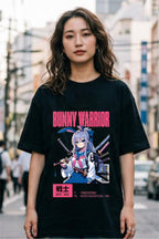 Bunny warrior girls t shirt