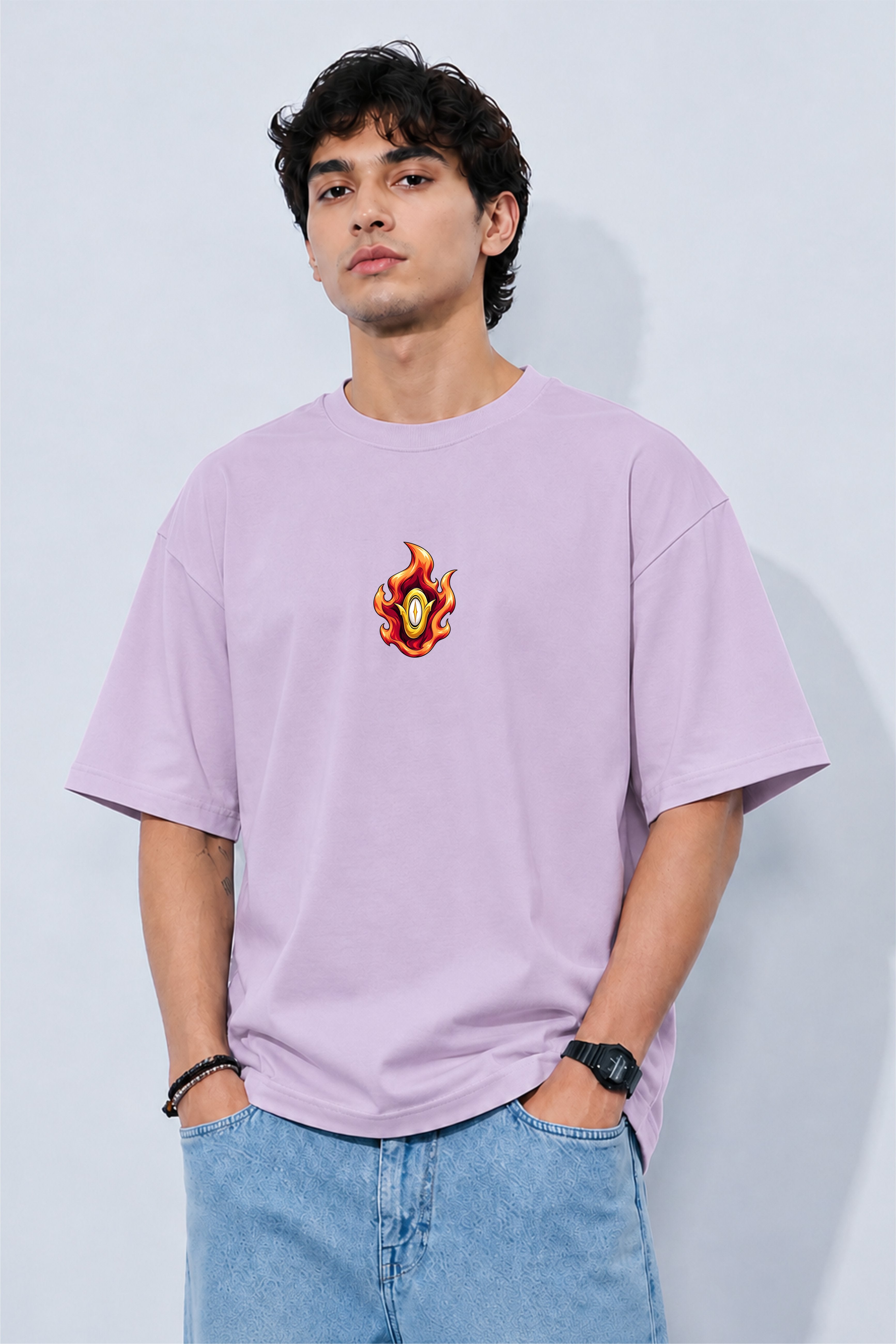 Kyojuro Rengoku Demon Slayer Anime Oversized T-Shirt | Fabrixa