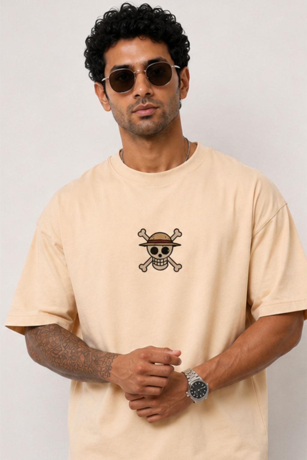 Monkey D. Luffy One Piece Anime Oversized T-Shirt | Fabrixa