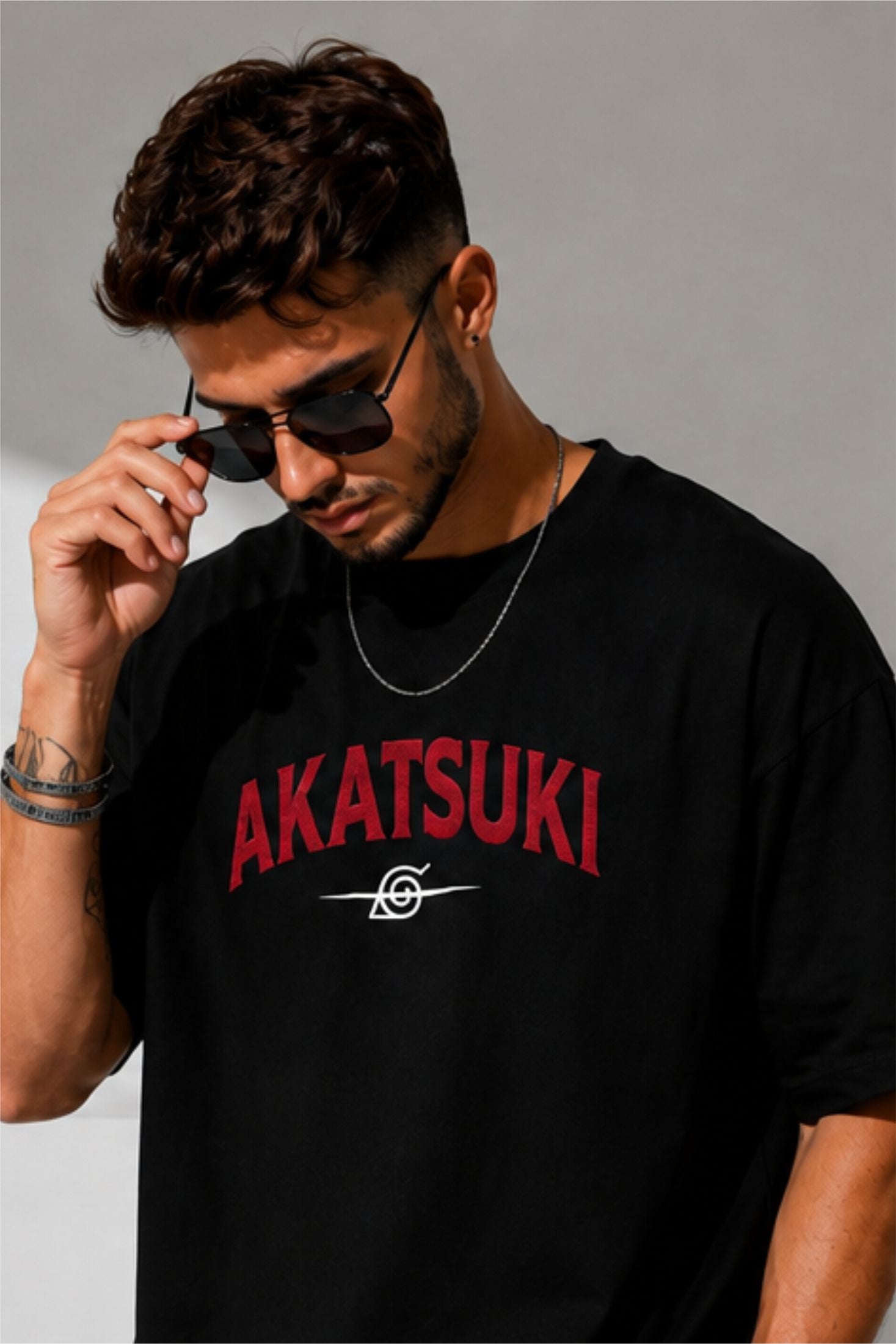 Akatsuki Anime Oversized T-Shirt for Men FABRIXA