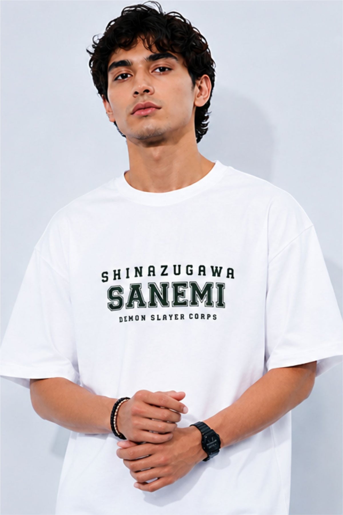 Sanemi Shinazugawa Demon Slayer Anime Oversized T-Shirt | Fabrixa