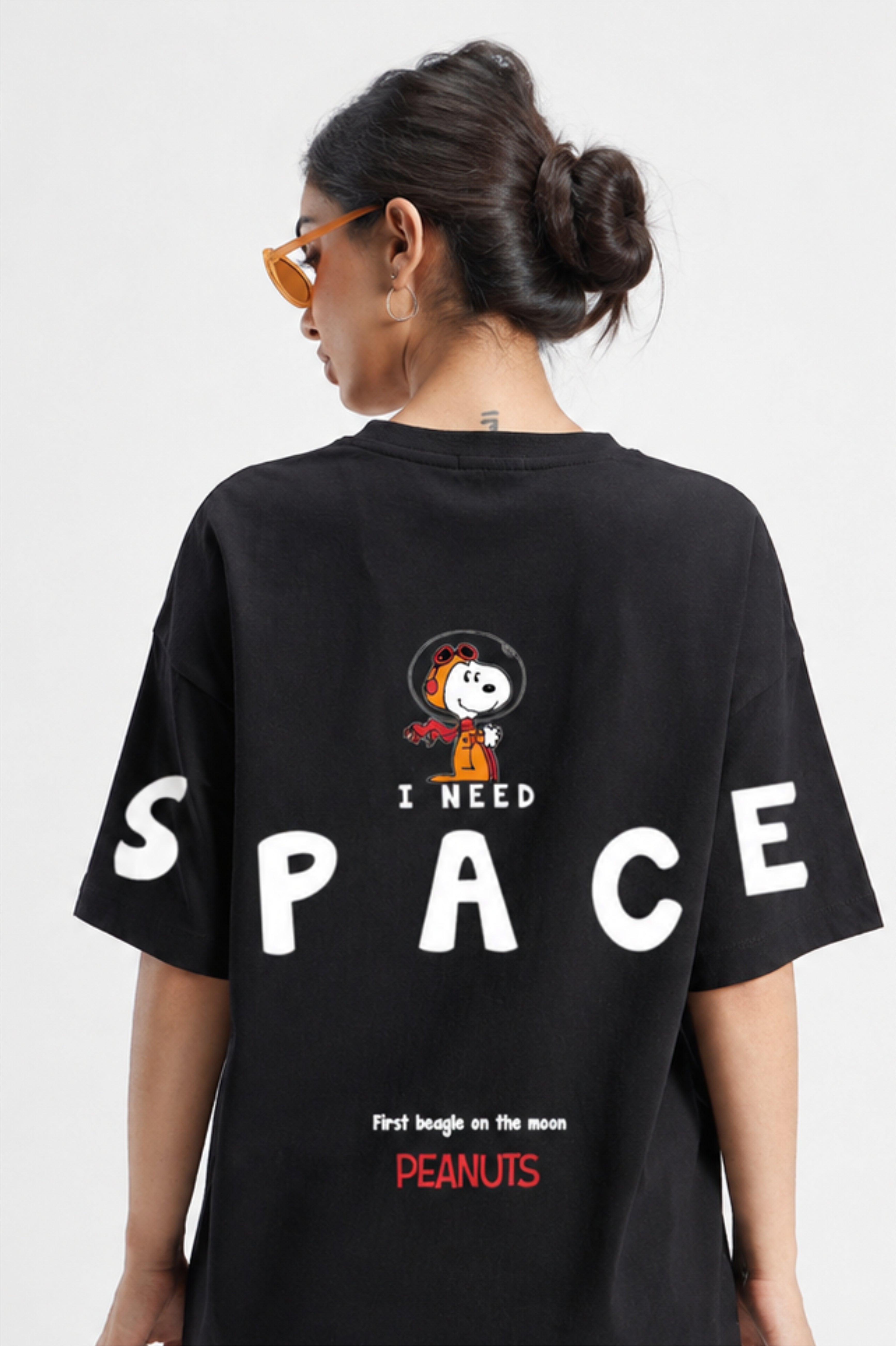 Oversized Graphic T-Shirt – I NEED SPACE