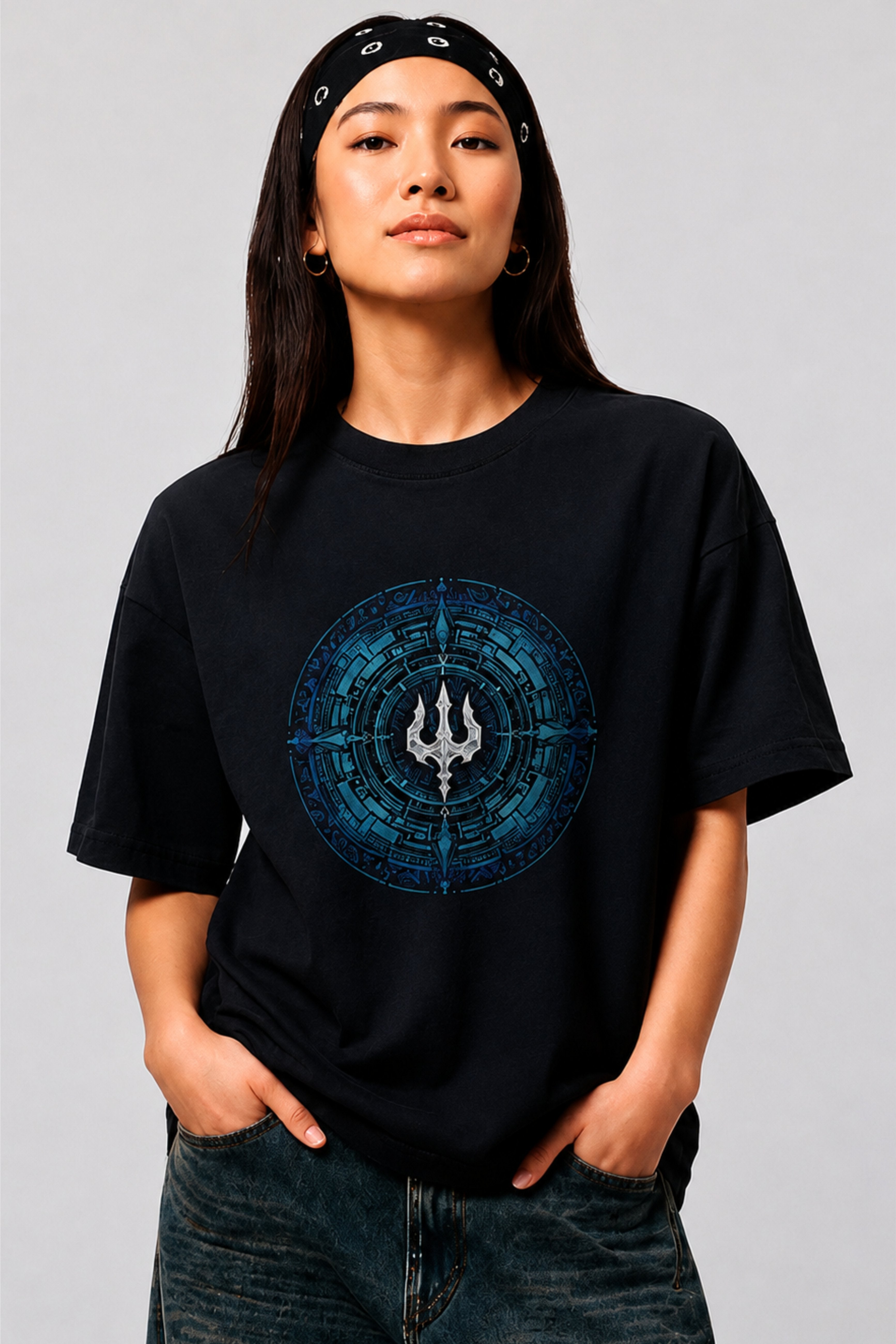 Women’s Oversized Trisul Graphic t shirt