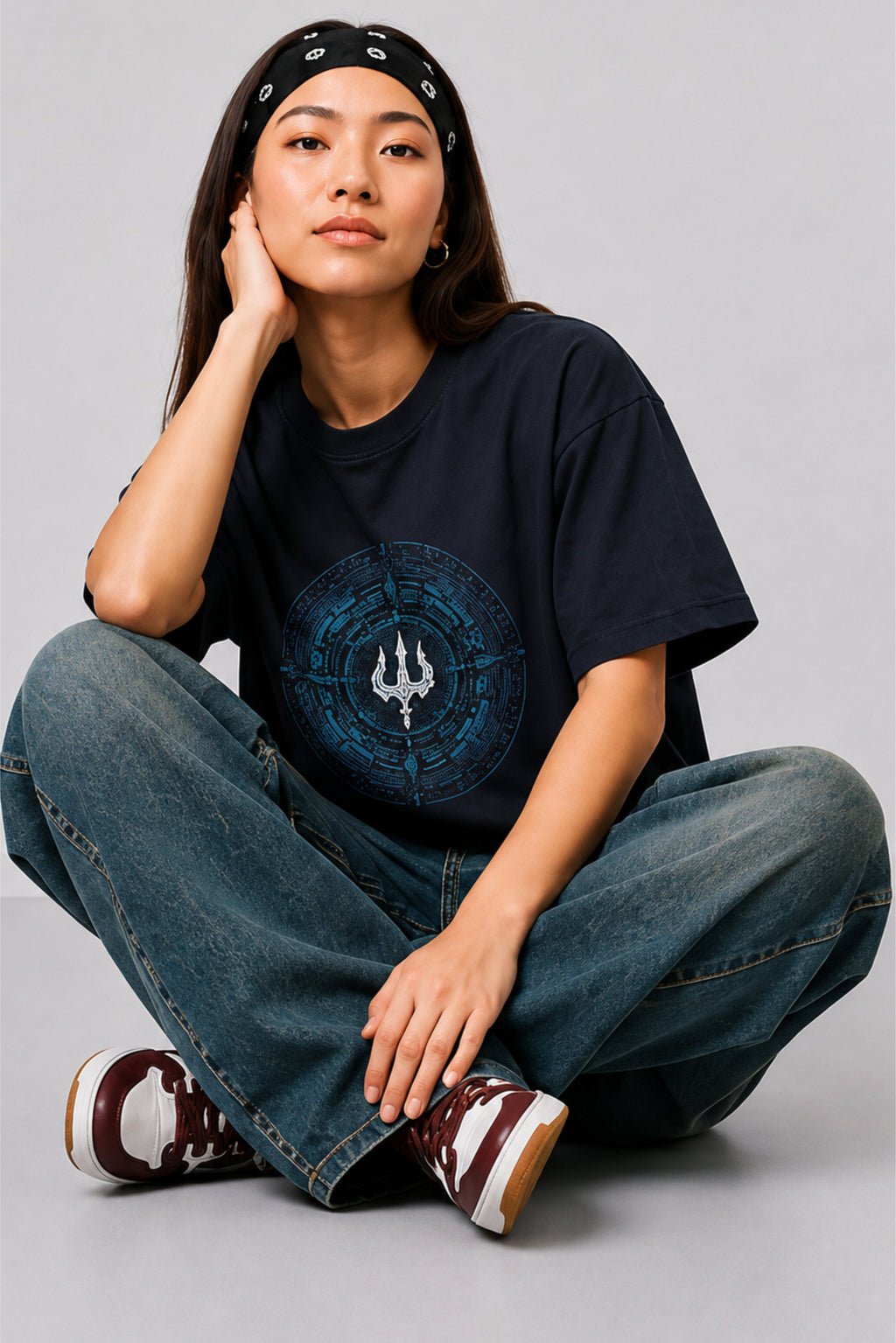 Women’s Oversized Trisul Graphic t shirt