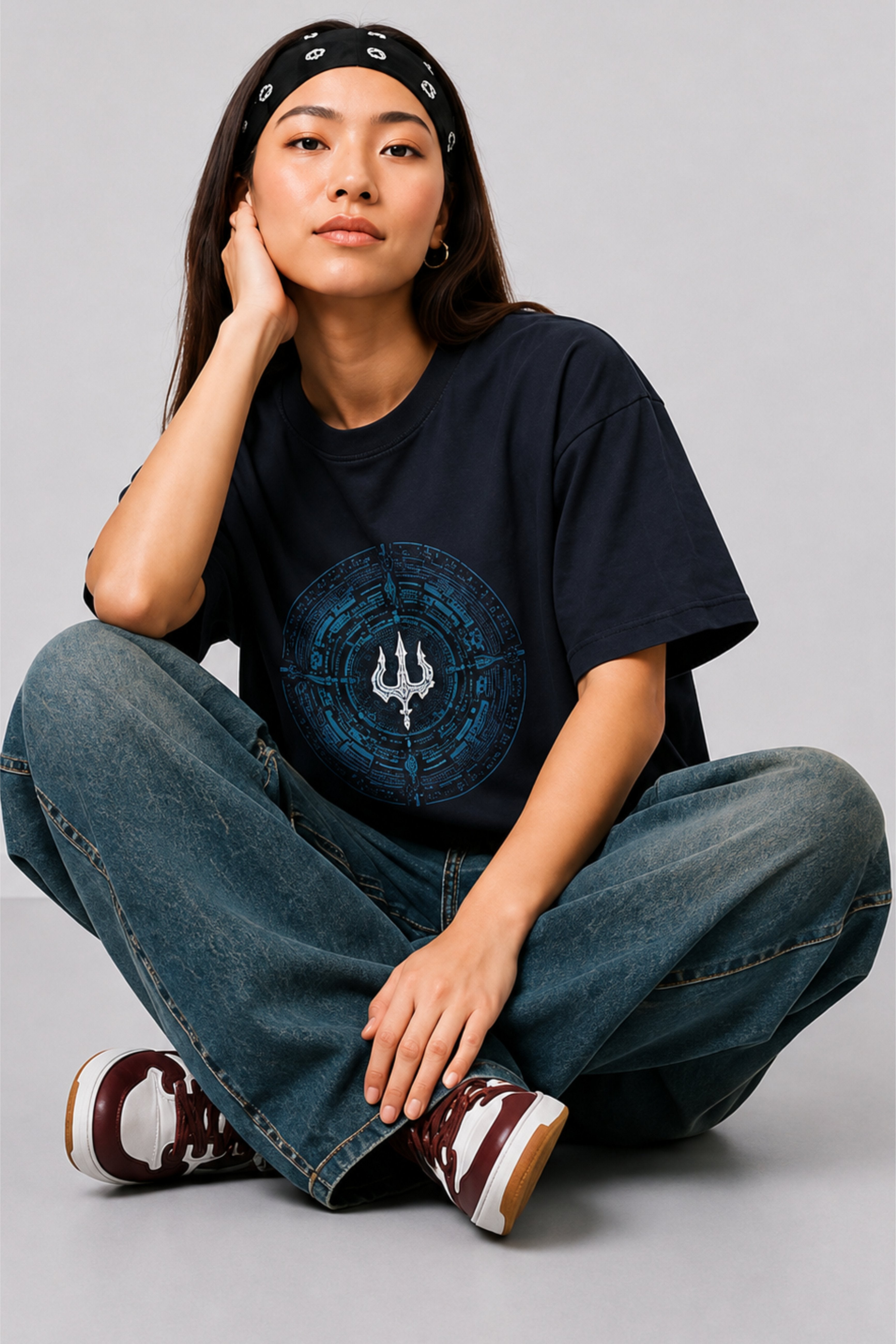 Women’s Oversized Trisul Graphic t shirt