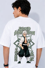 Sanemi Shinazugawa Demon Slayer Anime Oversized T-Shirt | Fabrixa
