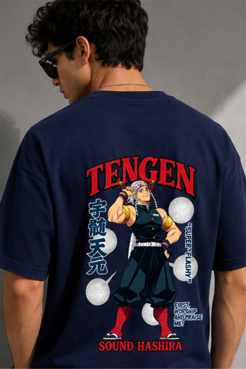 Tengen Uzui Demon Slayer Sound Hashira Oversized T-Shirt | Fabrixa