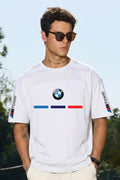 BMW M Power White Oversized T-Shirt for Men