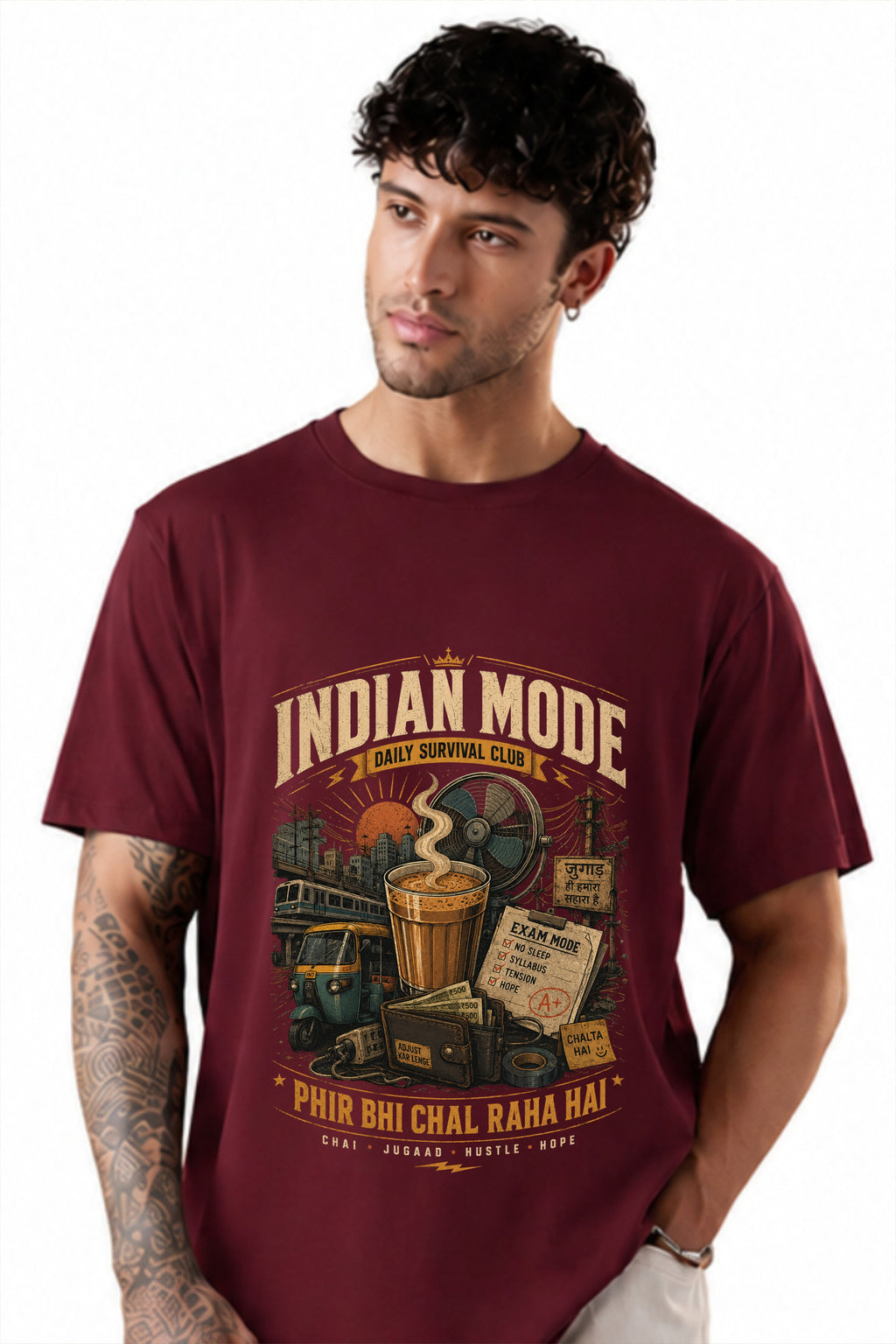 Indian Mode Daily Survival Club T-Shirt