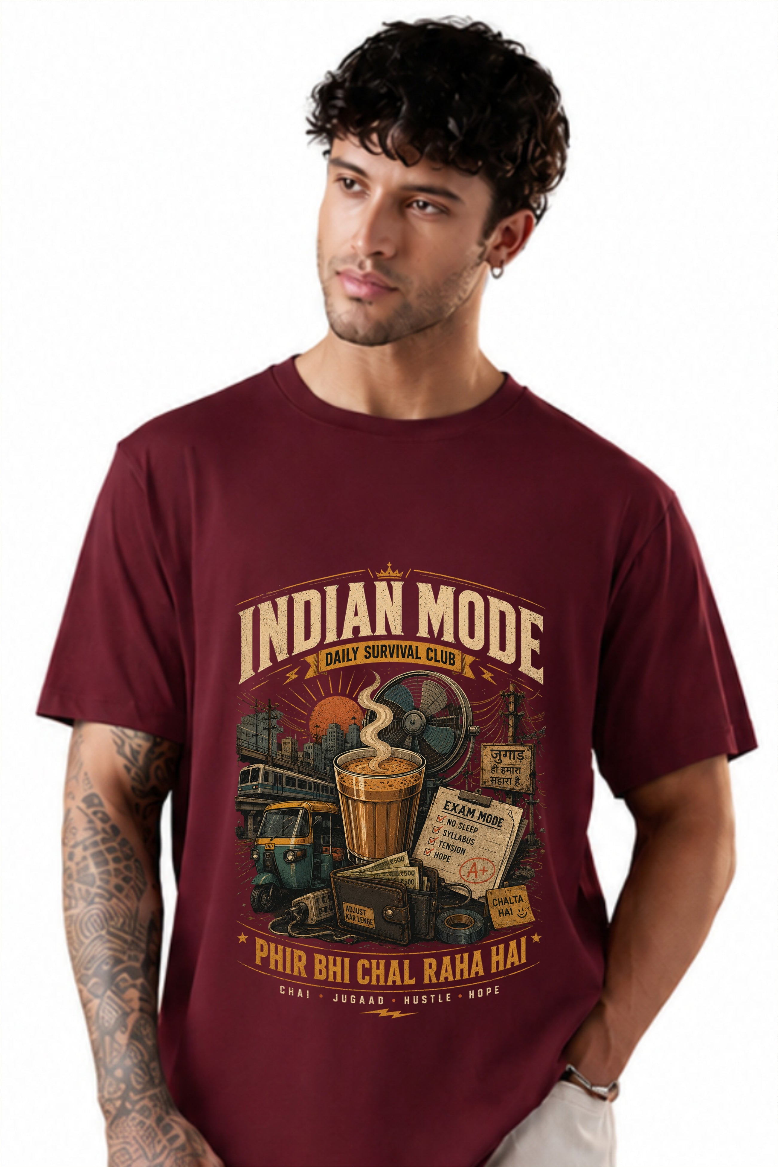 Indian Mode Daily Survival Club T-Shirt