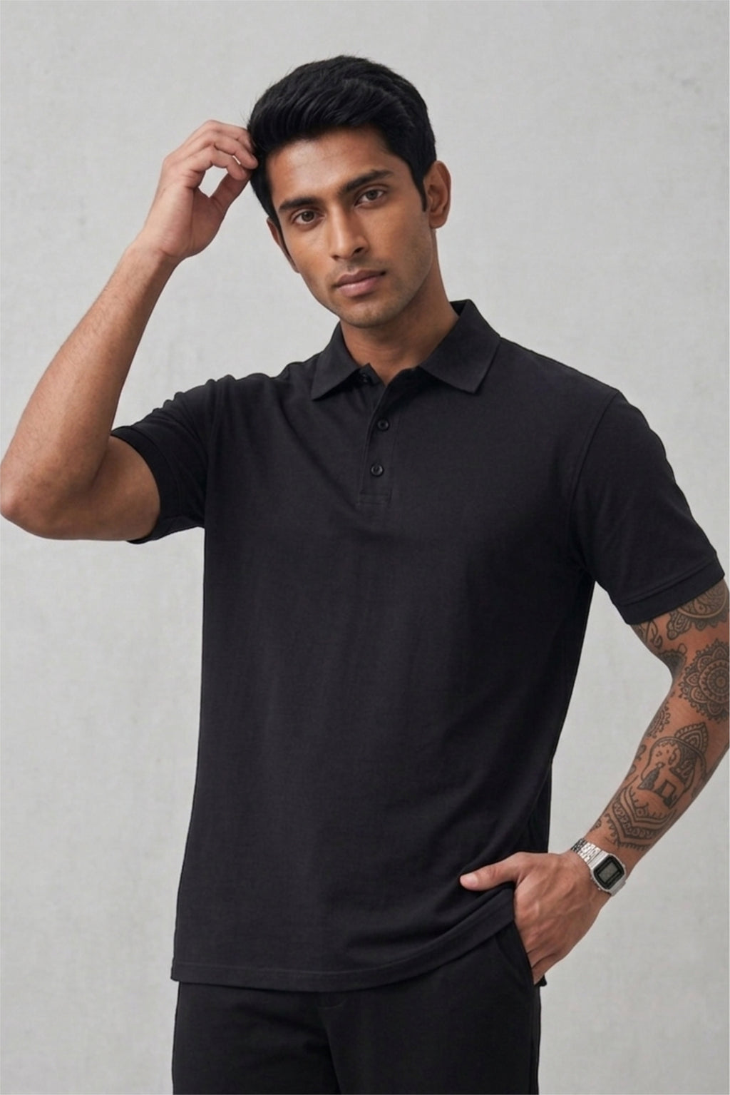 Salary Received Salary Gone Back Print Polo T-Shirt