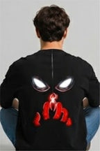 Spider-Man Oversized Black T-Shirt