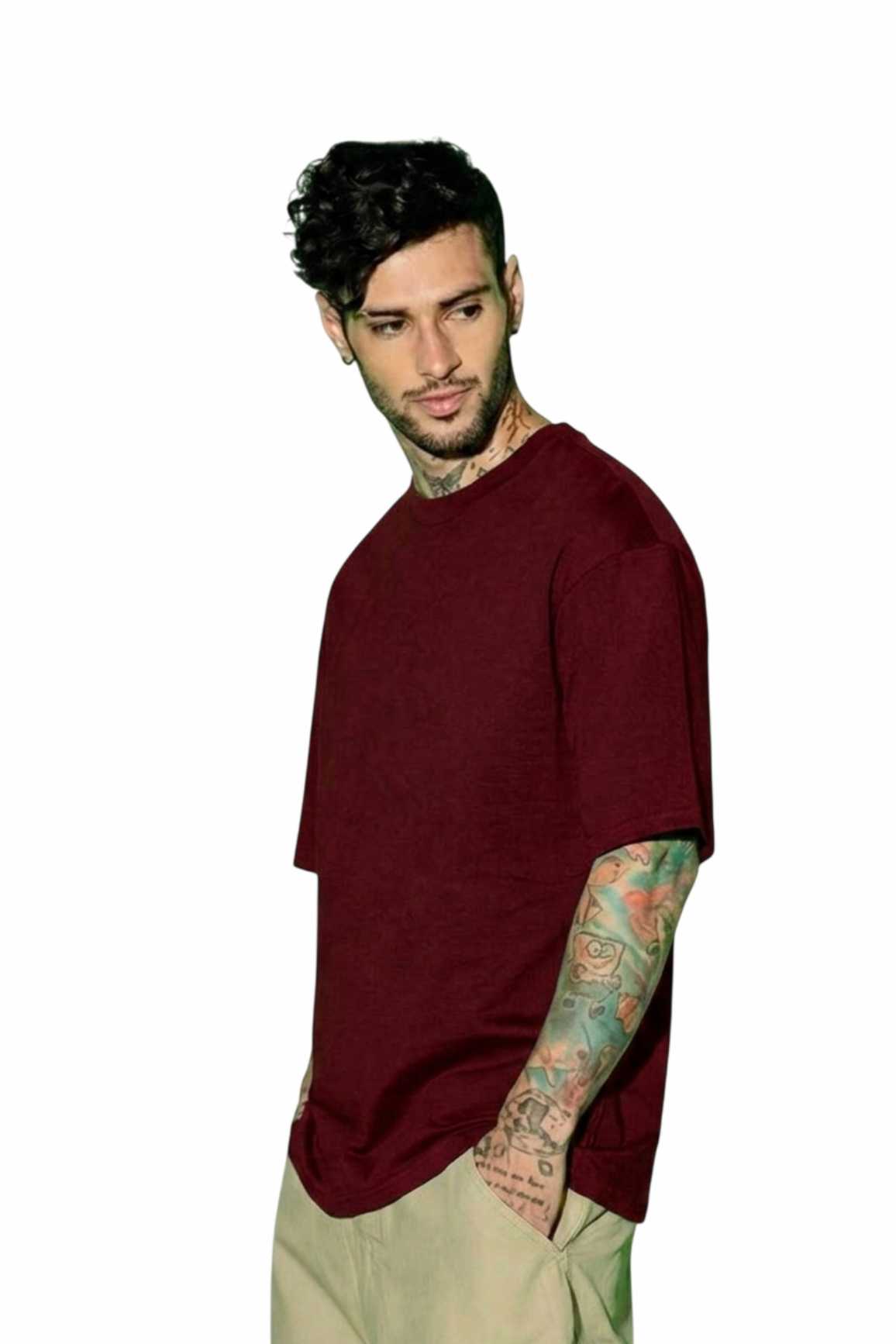 Plain oversize T shirt - Back