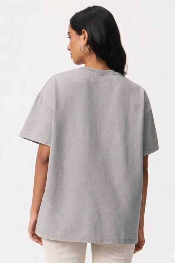 Streetwear Graphic girl oversize t shirt - Back