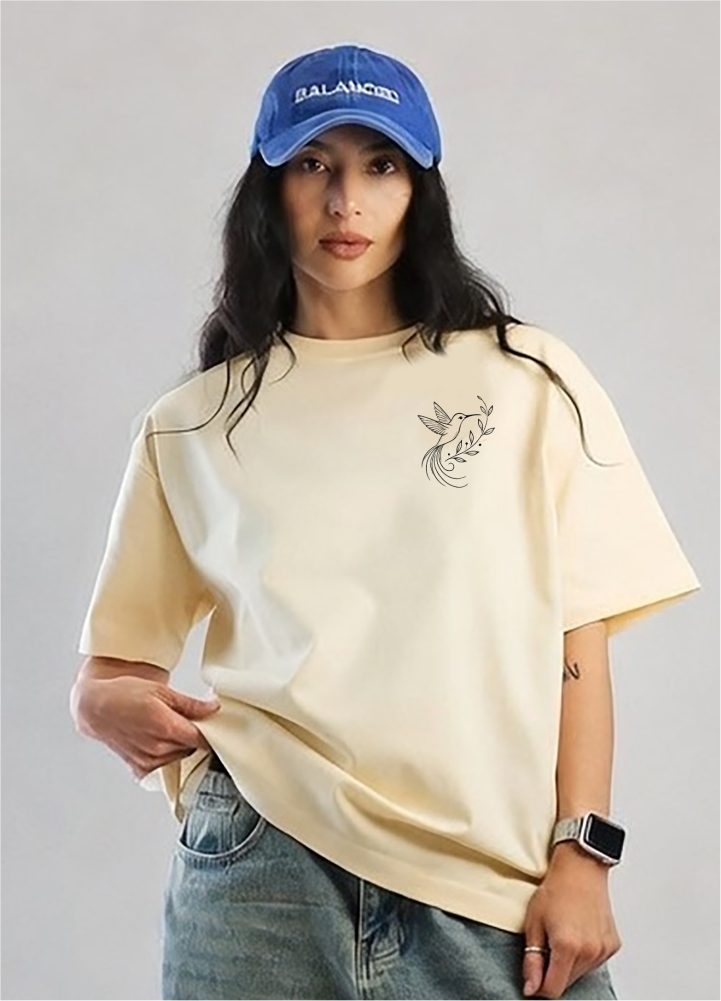 Moon & Stars Line Art girl t shirt