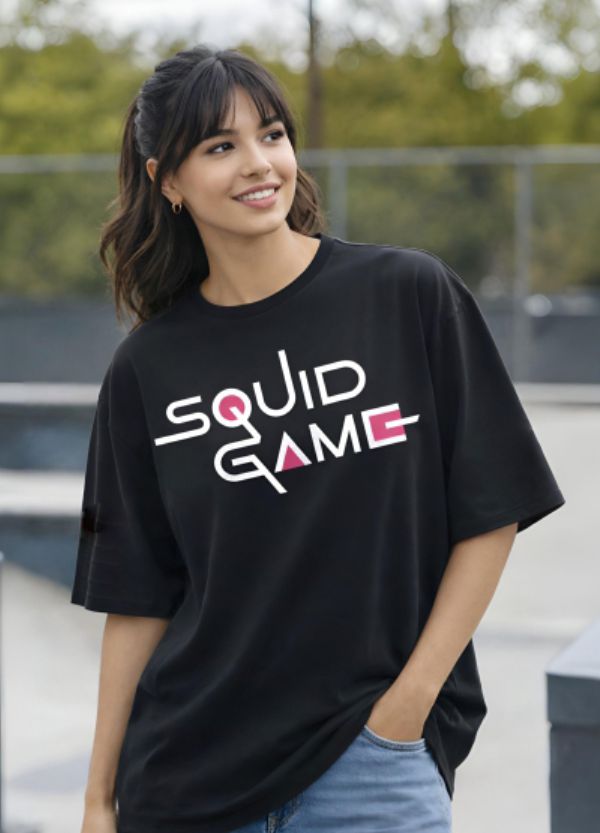 Squid Game series over size t shirt